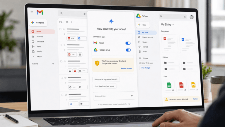 IA conectada ao Gmail e Drive: quais são os riscos?