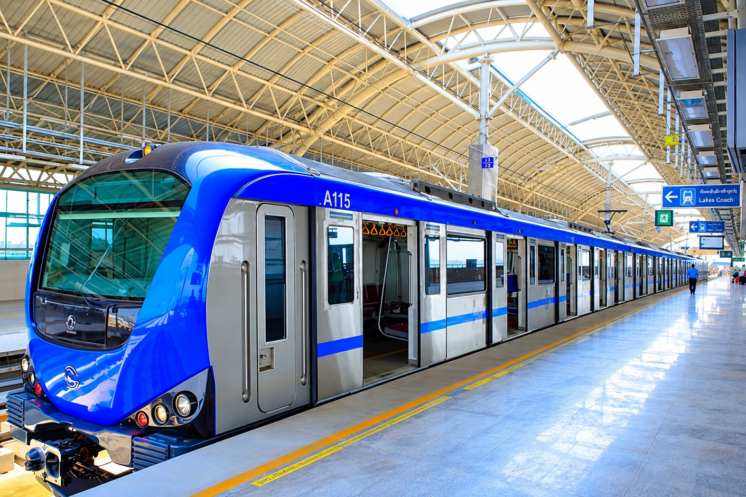 metrô de chennai na plataforma